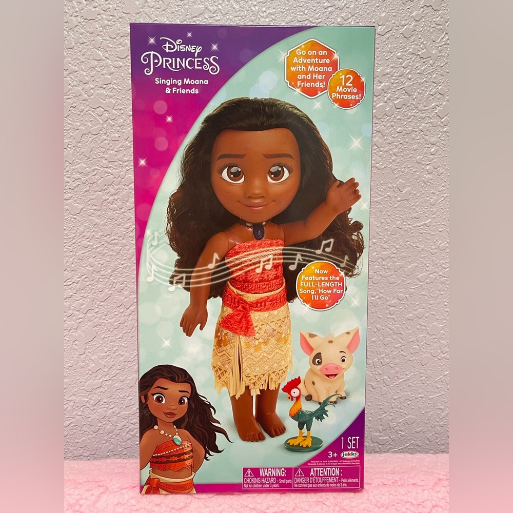 Disney Princess Singing Moana and Friends Doll Set NEW IN BOX Factory Sealed